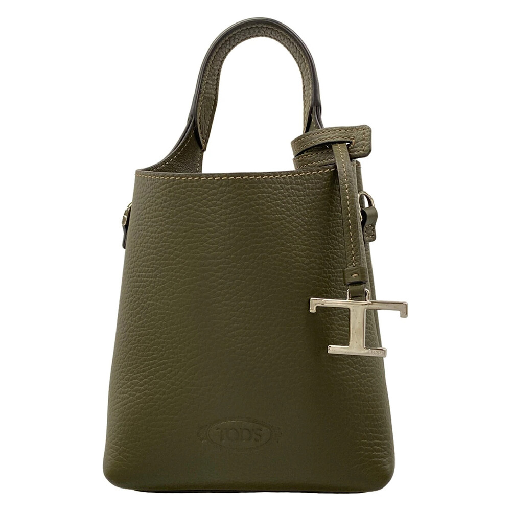Tod's T Timeless Micro Khaki Leather #330352T91B